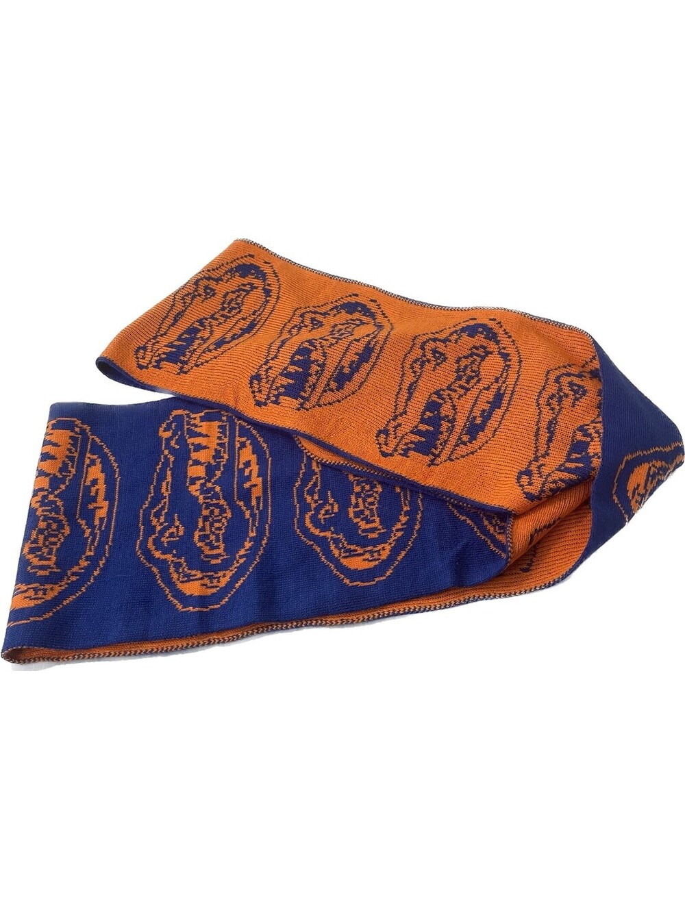 University of Florida Gators Infinity Scarf Blue Orange Swamp UF Reversible 68”
